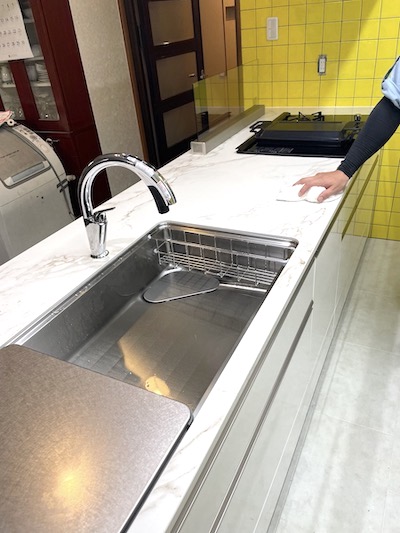 築40年のキッチンリフォーム工事-クリナップ最上級「セントロ」へ(名古屋市中区)